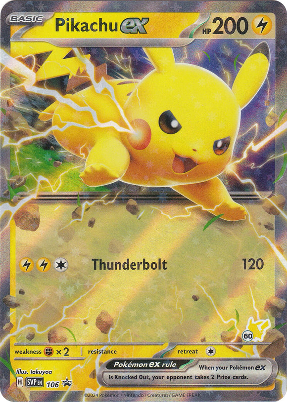 Pikachu ex (106) (Pikachu 60) [Academia de Batalla 2024] 