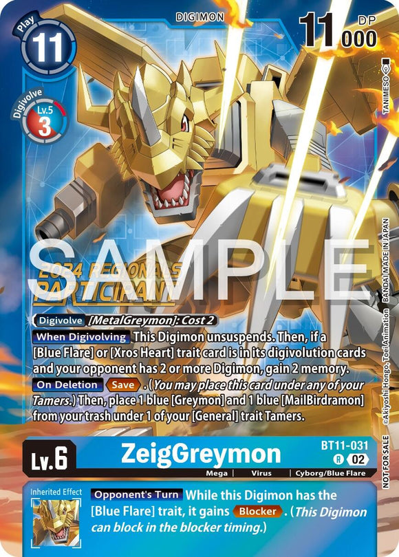 ZeigGreymon [BT11-031] (Participante de la Regional 2024) [Fase dimensional] 