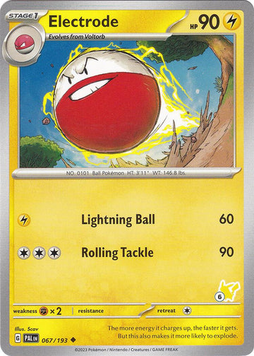 Electrodo (067/193) (Sello de Pikachu n.° 6) [Battle Academy 2024] 