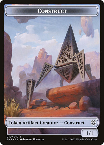 Cat Beast // Construct Double-Sided Token [Zendikar Rising Tokens] - 0