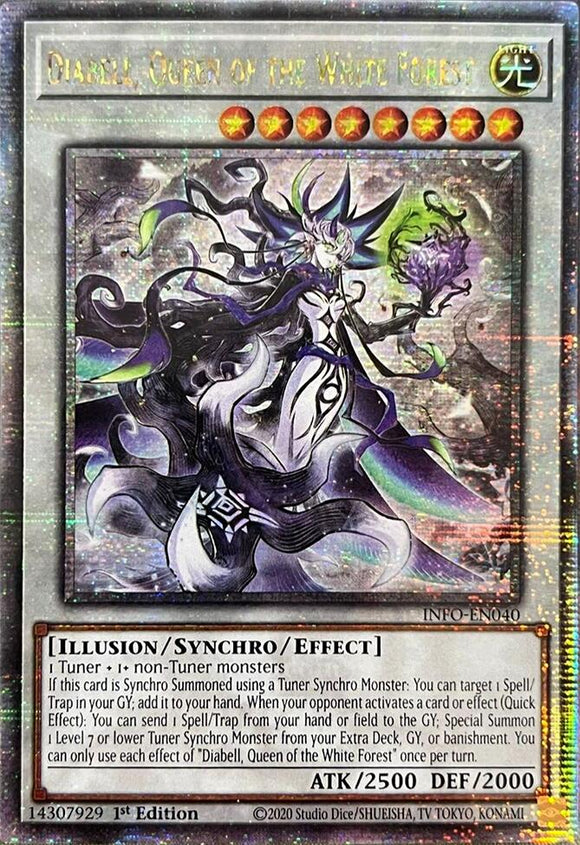 Diabell, Reina del Bosque Blanco (Quarter Century Secret Rare) [INFO-EN040] Quarter Century Secret Rare 