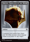 Wolf (0018) // Emblem - Arlinn, Embraces by the Moon Double-Sided Token [Innistrad Remastered Tokens]-2