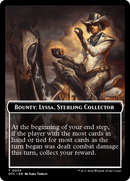 Recompensa: Lyssa, coleccionista de Sterling // Ficha de dos caras de las reglas de recompensa [Fichas de comandante de Outlaws of Thunder Junction] -1