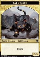 Cat Dragon // Dragon (006) Double-Sided Token [Commander 2017 Tokens]-1