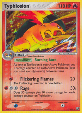 Typhlosion (17/115) (Exclusivo del mazo temático) [EX: Fuerzas invisibles] 