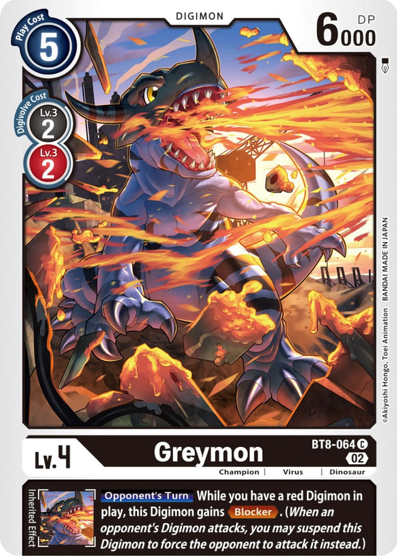 Greymon [BT8-064] (Paquete ganador Fase dimensional) [Promociones de New Awakening] 