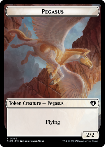 Copy (54) // Pegasus Double-Sided Token [Commander Masters Tokens] - 0