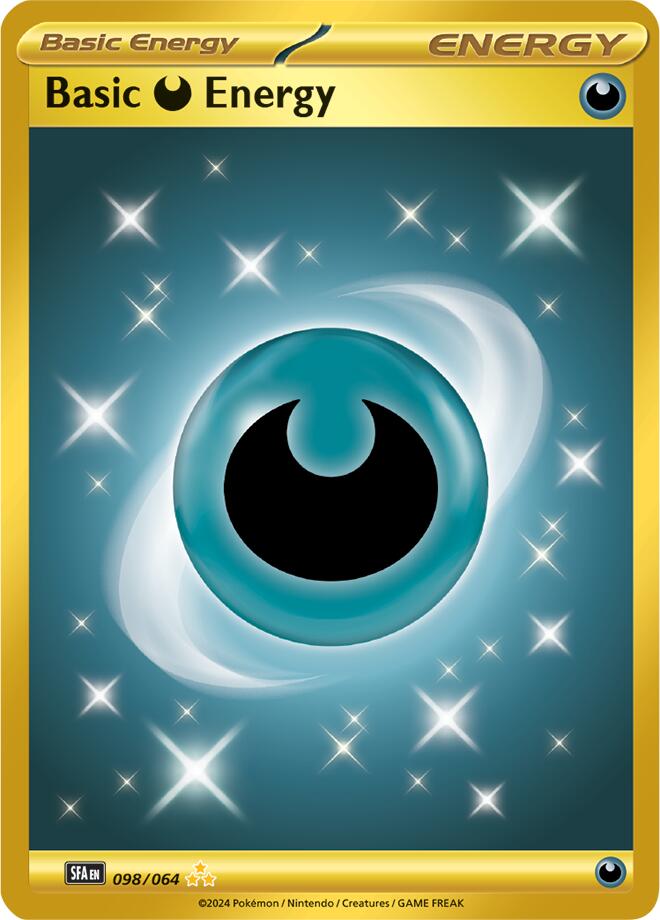gold energy pokemon card scarlet and violet Basic Darkness Energy (098/064) [Scarlet & Violet: Shrouded Fable]