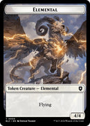 Elemental // Cat Double-Sided Token [Bloomburrow Commander Tokens]-1