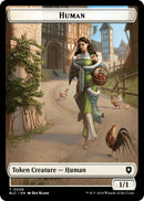 Human // Soldier Double-Sided Token [Bloomburrow Commander Tokens]-1