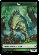 Cat // Beast (025) Double-Sided Token [Bloomburrow Commander Tokens]-2