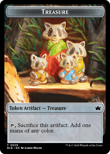 Beast (024) // Treasure Double-Sided Token [Bloomburrow Commander Tokens] - 0