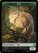 Cat // Treasure Double-Sided Token [Bloomburrow Commander Tokens]-1