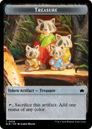 Saproling // Treasure Double-Sided Token [Bloomburrow Commander Tokens]-2