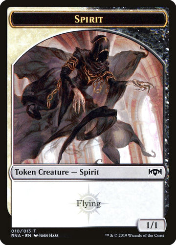Bat // Spirit (010) Double-Sided Token [Ravnica Allegiance Guild Kit Tokens] - 0