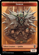 Goblin (Ripple Foil) // Tarmogoyf Double-Sided Token [Modern Horizons 3 Commander Tokens]-1
