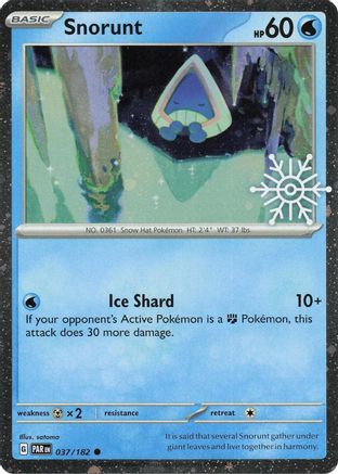 Snorunt (037/182) (Holiday Calendar) [Miscellaneous Cards]