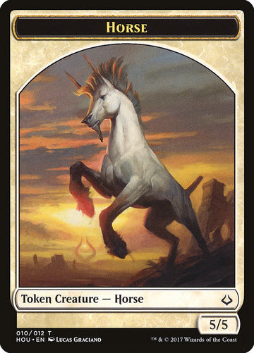 Adorned Pouncer // Horse Double-Sided Token [Hour of Devastation Tokens] - 0