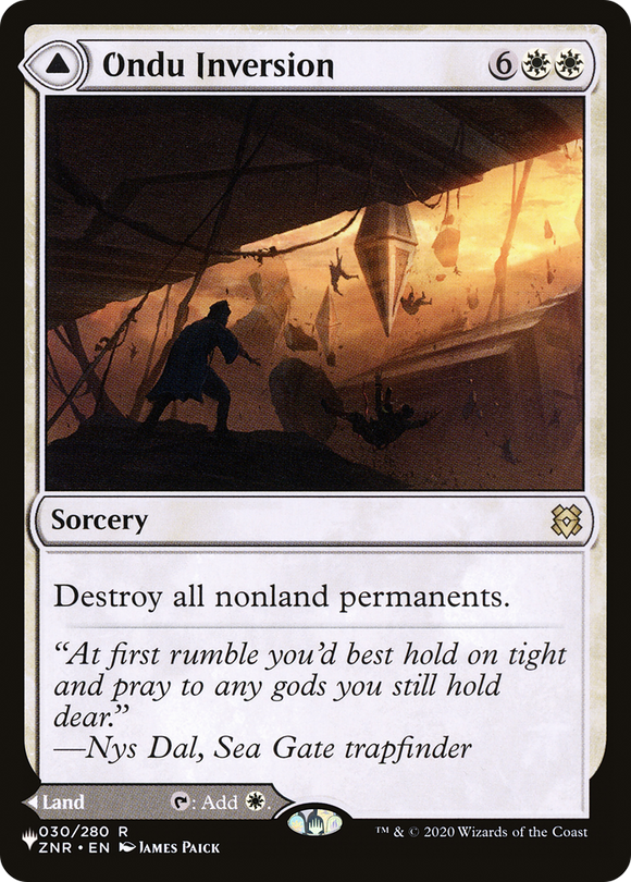 Inversión de Ondu // Ruinas celestiales de Ondu [Guarida secreta: de adorable a brutal] 