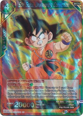 Son Goku, convicción inquebrantable (DB3-116) [Fuerza gigante] 