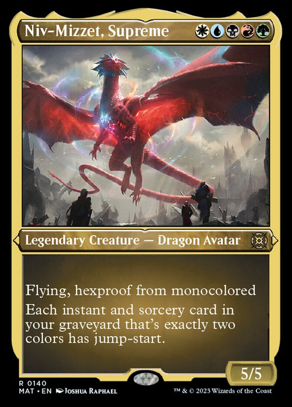 Niv-Mizzet, supremo (grabado en papel metálico) [La marcha de la máquina: las consecuencias] 