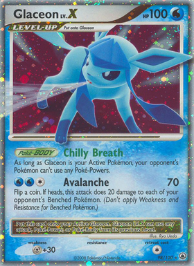 Glaceon LV.X (98/100) [Diamante y Perla: Amanecer majestuoso] 