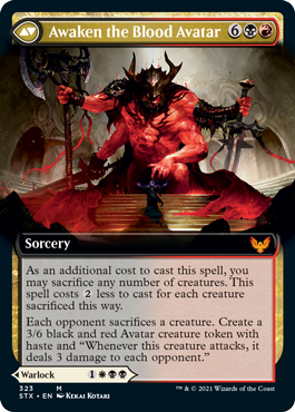 Extus, Oriq Overlord // Despierta al Avatar de Sangre (ilustración extendida) [Strixhaven: School of Mages] 