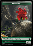Faerie // Saproling Double-Sided Token [Wilds of Eldraine Commander Tokens]-2
