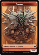 Goblin // Treasure Double-Sided Token [Foundations Tokens]-1