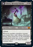 Liliana, Heretical Healer // Liliana, Defiant Necromancer [Commander Collection: Black]-1