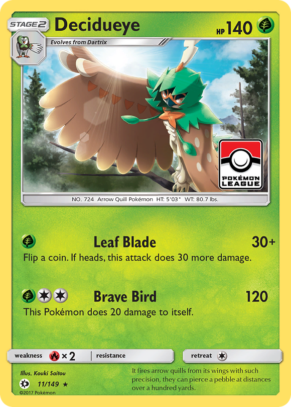 Decidueye (11/149) [Sol y Luna: Conjunto básico] 