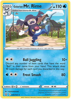 Mr. Rime de Galar (035/163) [Espada y escudo: estilos de batalla] 