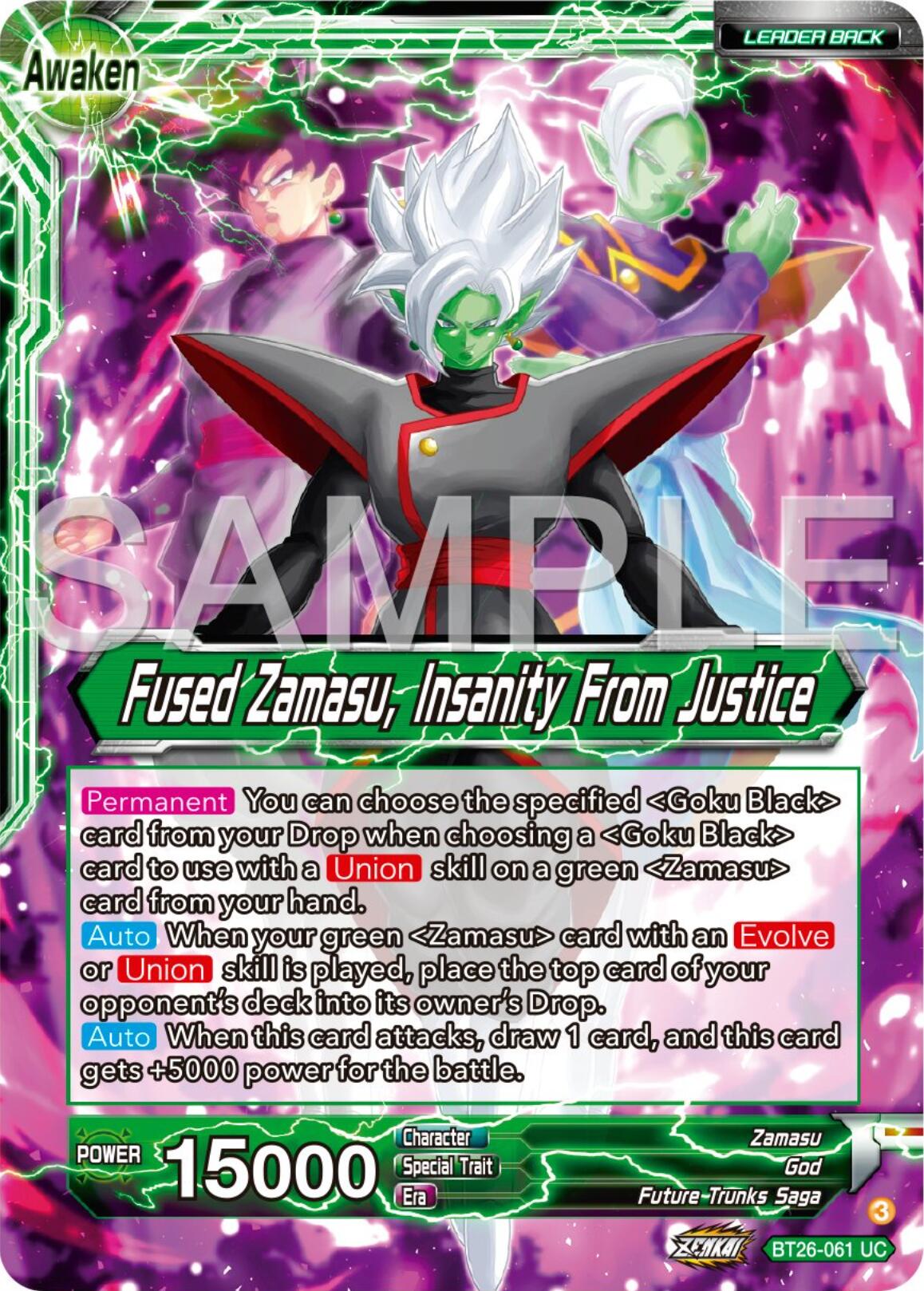 Zamasu // Fused Zamasu, Insanity From Justice (BT26-061) [Ultimate Advent] - 0