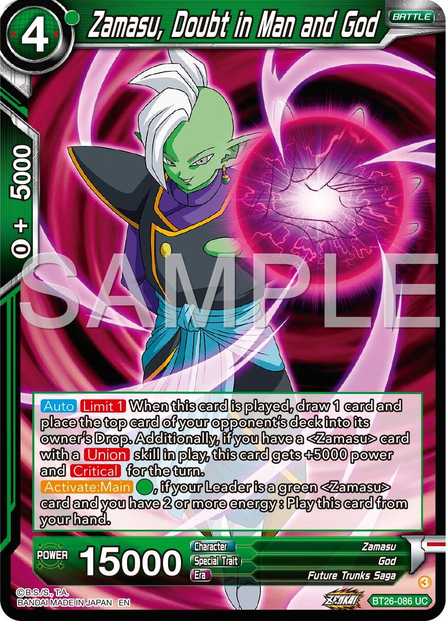 Zamasu, Doubt in Man and God (BT26-086) [Ultimate Advent] - 0