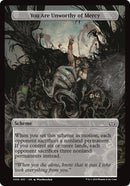 You Are Unworthy of Mercy (Full Art) [Duskmourn: Archenemy]-1