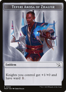 Tesoro (21) // Ficha de doble cara con el emblema de Teferi Akosa de Zhalfir [Fichas de Marcha de las Máquinas] -2