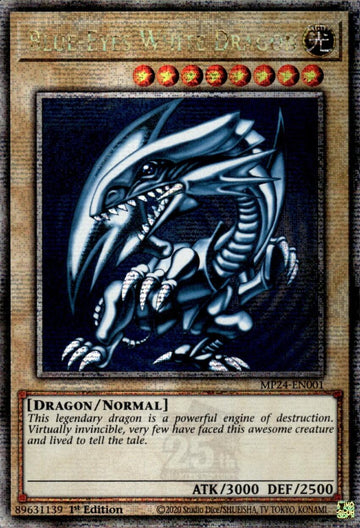 Blue-Eyes White Dragon [MP24-EN001] Quarter Century Secret Rare - 0