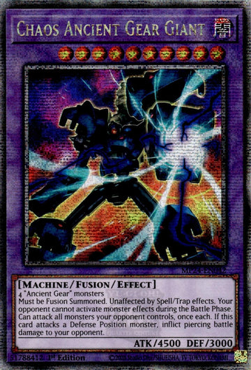 Chaos Ancient Gear Giant [MP24-EN042] Quarter Century Secret Rare - 0