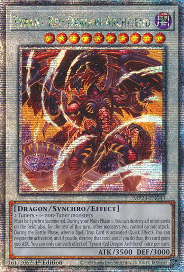 Tyrant Red Dragon Archfiend [MP24-EN043] Quarter Century Secret Rare - 0