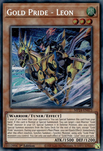 Gold Pride - Leon [MP24-EN075] Prismatic Secret Rare - 0