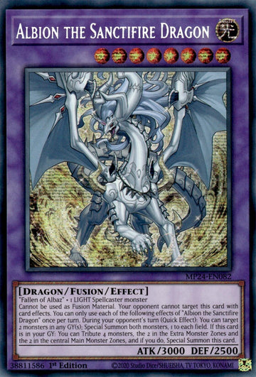 Albion the Sanctifire Dragon [MP24-EN082] Prismatic Secret Rare - 0