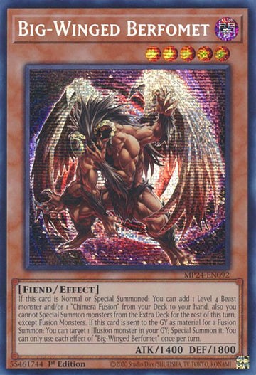 Big-Winged Berfomet [MP24-EN092] Prismatic Secret Rare - 0