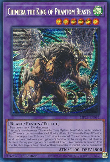 Chimera the King of Phantom Beasts [MP24-EN095] Prismatic Secret Rare - 0