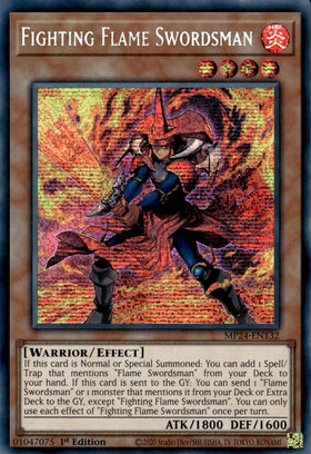 Fighting Flame Swordsman [MP24-EN132] Prismatic Secret Rare - 0