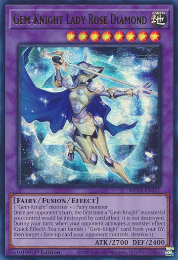 Gem-Knight Lady Rose Diamond [MP24-EN157] Ultra Rare - 0