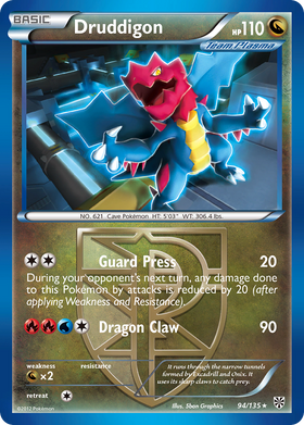 Druddigon (94/135) [Blanco y negro: Tormenta de plasma] 