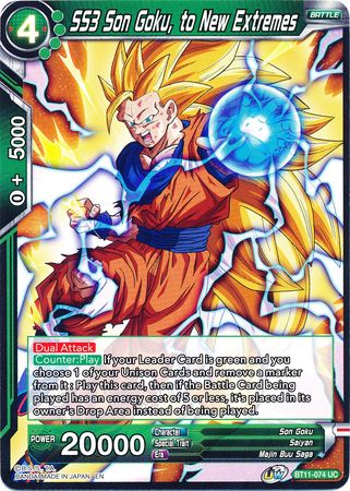 SS3 Son Goku, a nuevos extremos (BT11-074) [Línea de sangre Vermilion] 