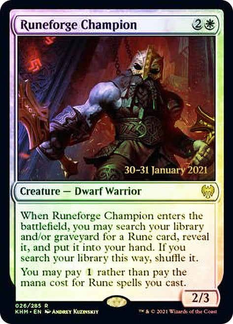 Campeón de Runeforge [Promociones de presentación de Kaldheim] 