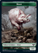 Wolf (011) // Boar Double-Sided Token [Innistrad: Crimson Vow Tokens]-2