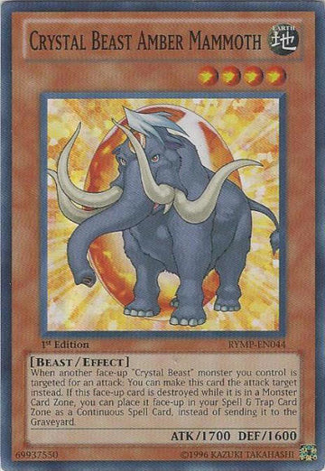 Bestia de cristal Mamut ámbar [RYMP-EN044] Súper raro 